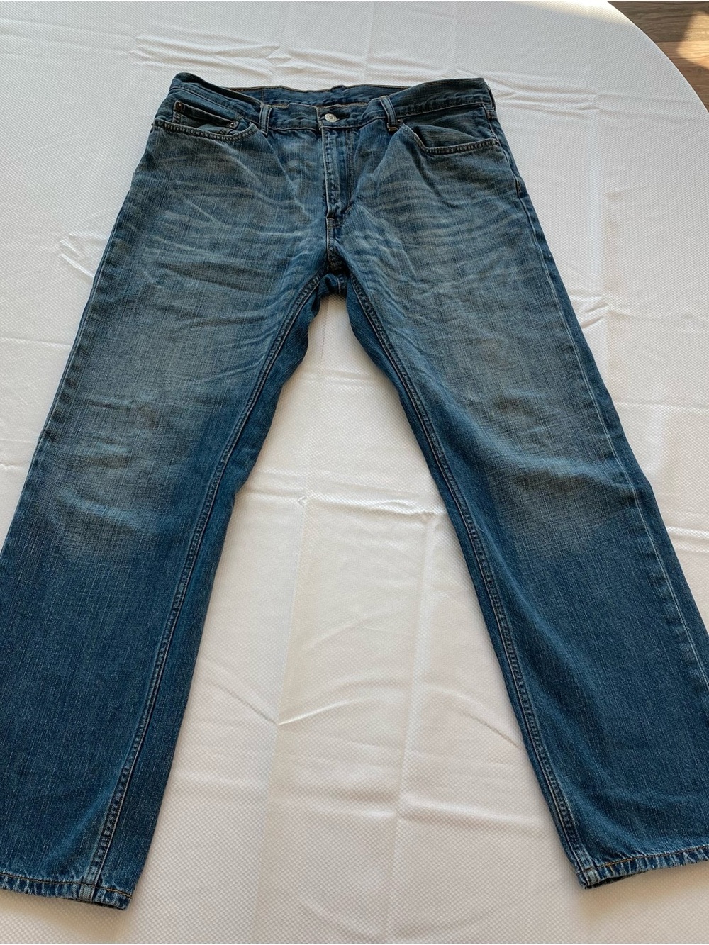 Levis 537 Men's Straight Fit Denim Jeans in Medium Blue 36x34